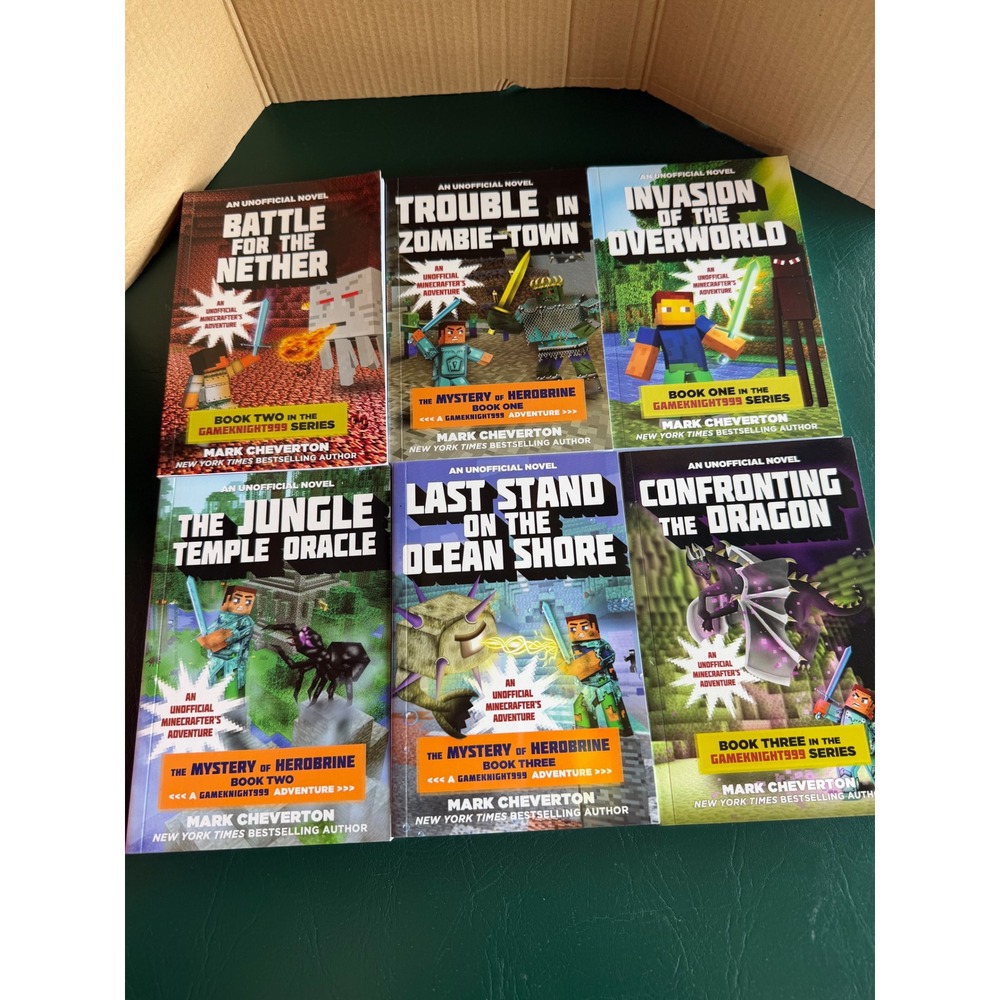 The Gameknight999 Box Set Mark Cheverton 6 Unofficial Minecraft Novels Sky Pony